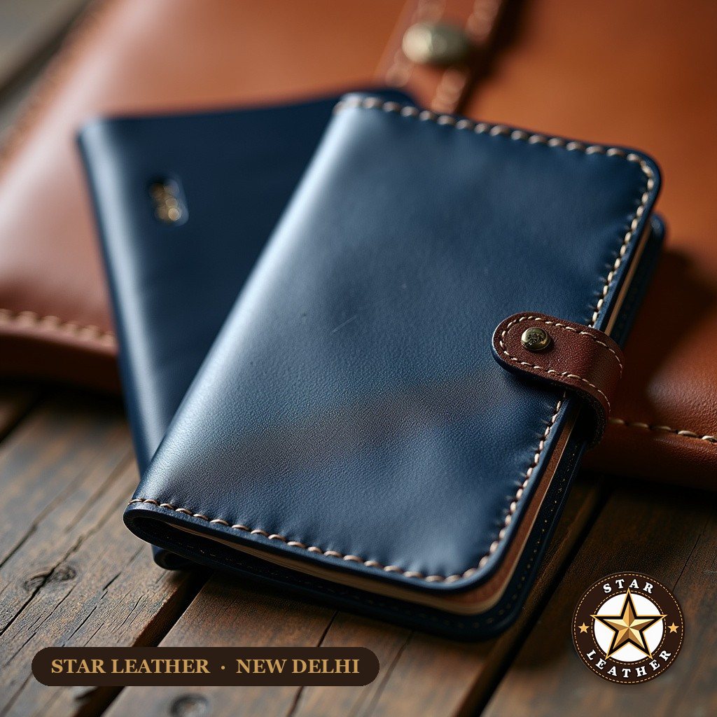 Passport Cover & Card Holder - Star Leather