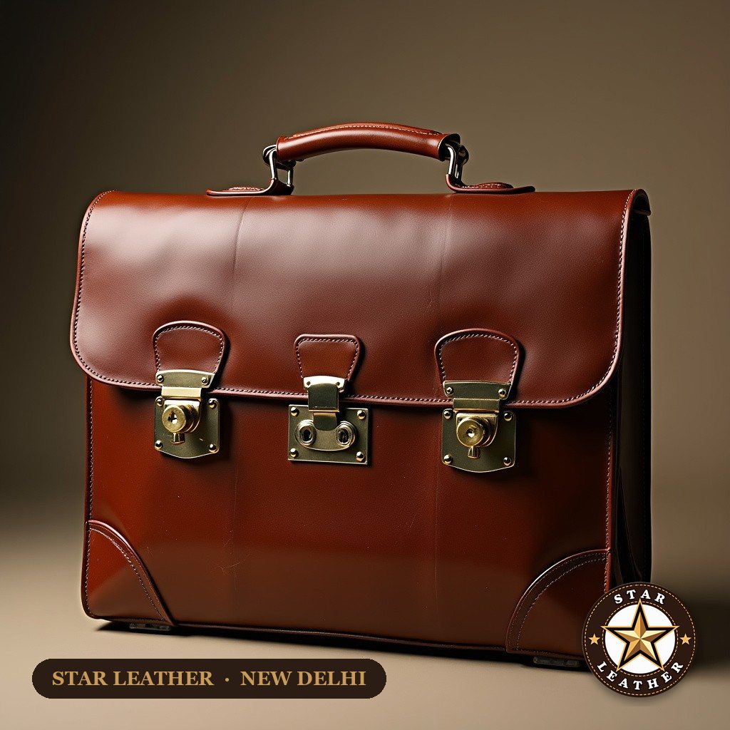 Office Briefcase - Star Leather