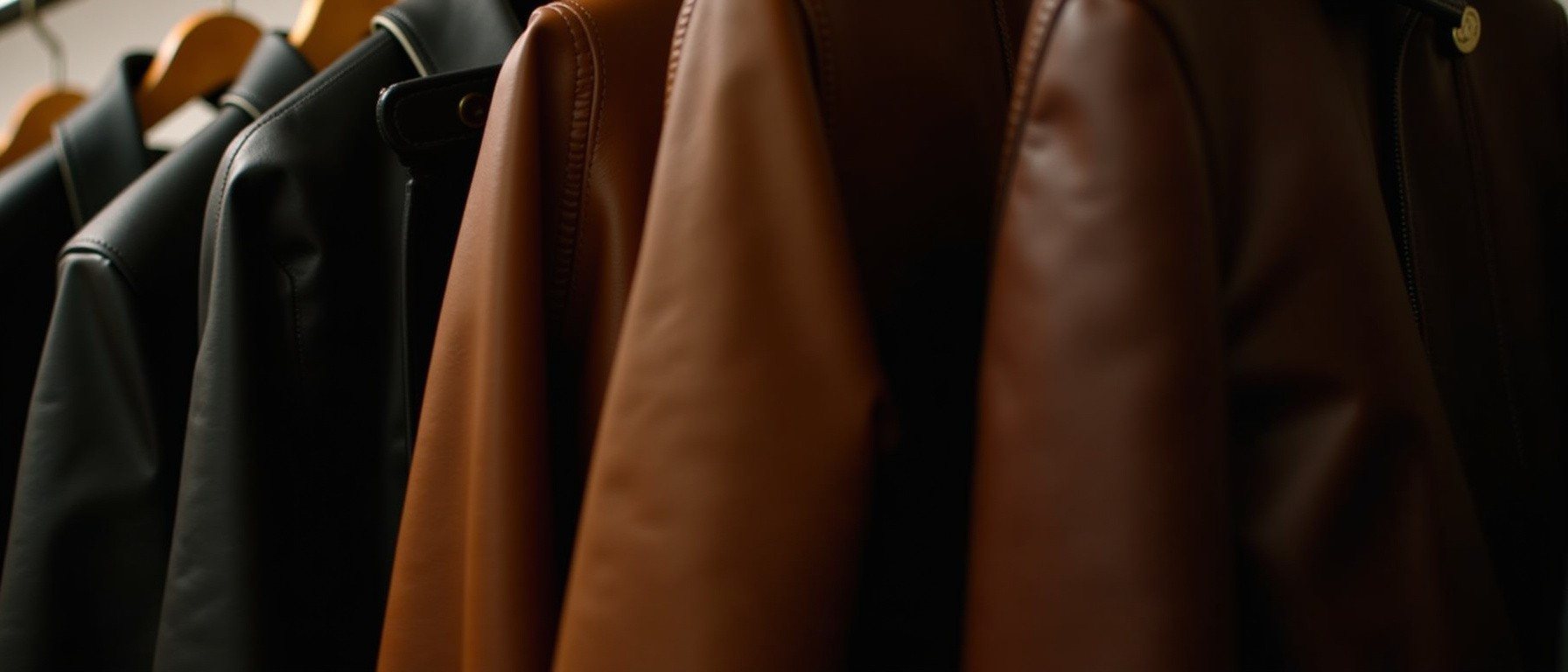 Leather jackets on display at Star Leather, Amar Colony, New Delhi