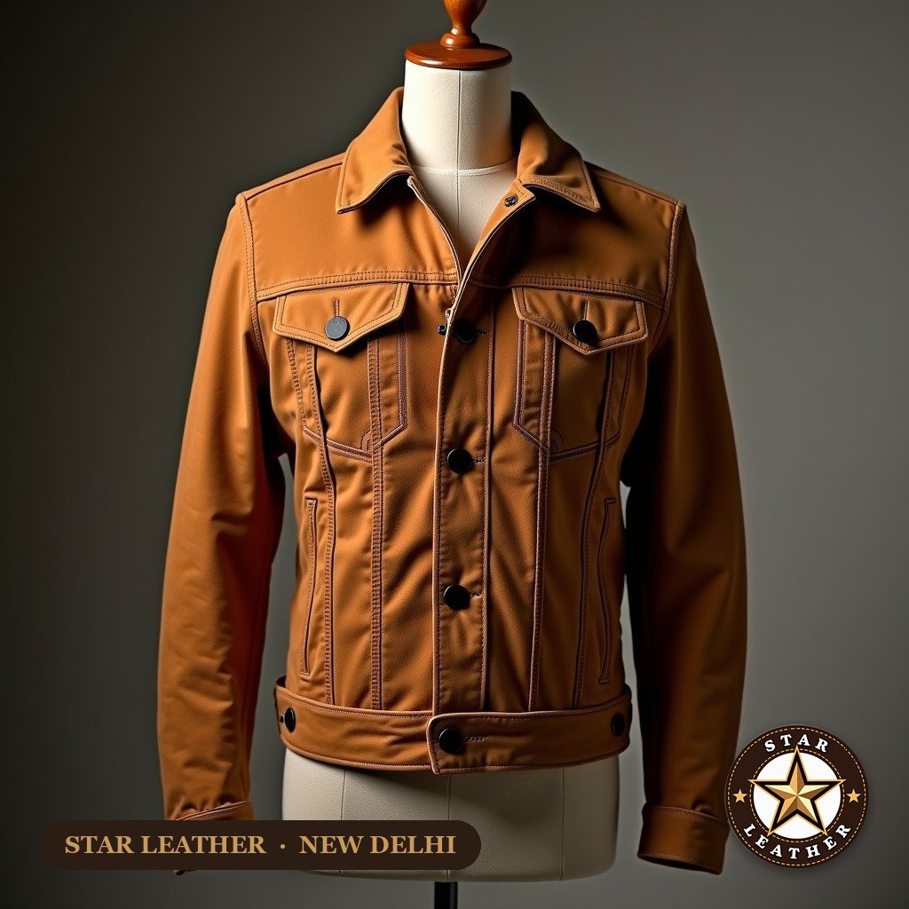 Suede Trucker Jacket - Star Leather