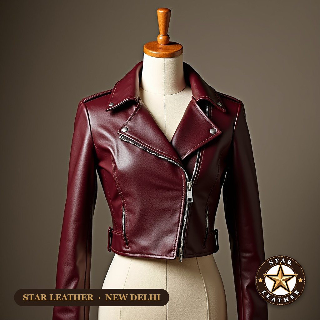 Women's Cropped Jacket - Star Leather