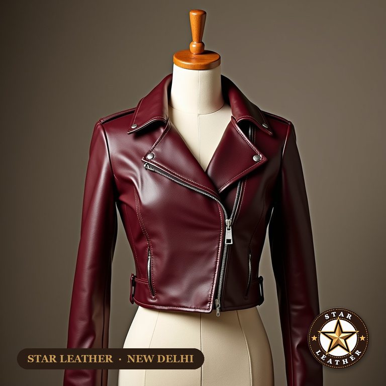 Women's Cropped Jacket - Star Leather