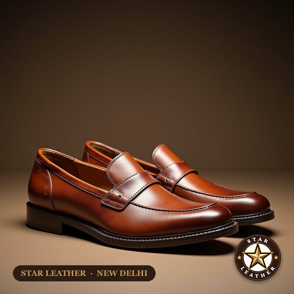 Casual Slip-Ons - Star Leather
