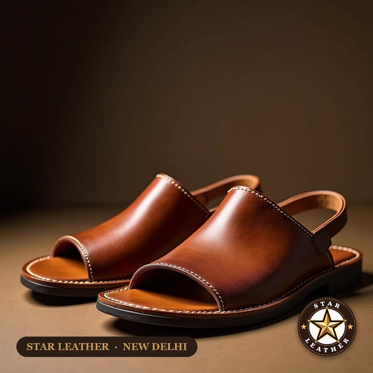 Leather Sandals - Star Leather